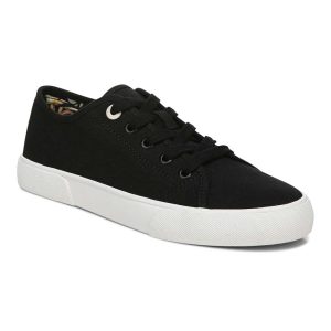 Oasis Lace-Up Casual Sneaker - Black Canvas