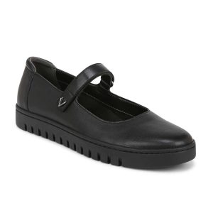 Uptown Mary-Jane - Black Leather
