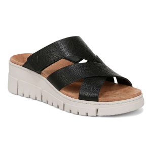Uptown Sunset Wedge - Black Tumbled
